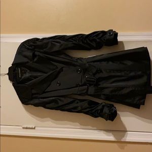 Satin trench coat